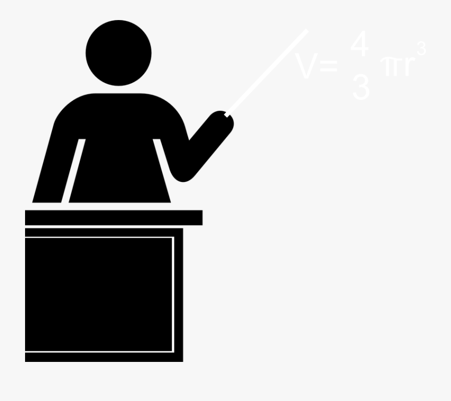 Teacher Silhouette, Transparent Clipart