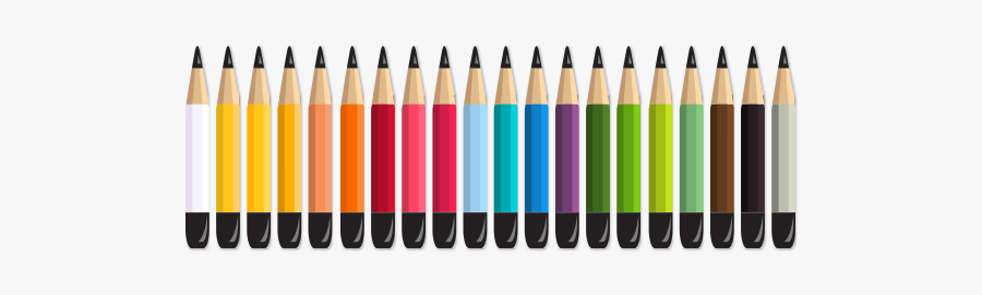 Colorful Crayons Png Download - Ammunition, Transparent Clipart
