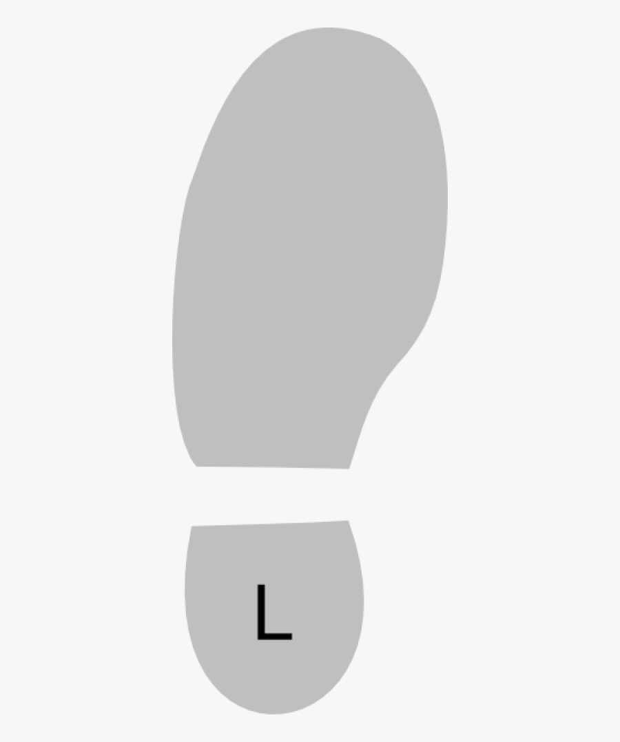 Left Shoe Bottom, Transparent Clipart
