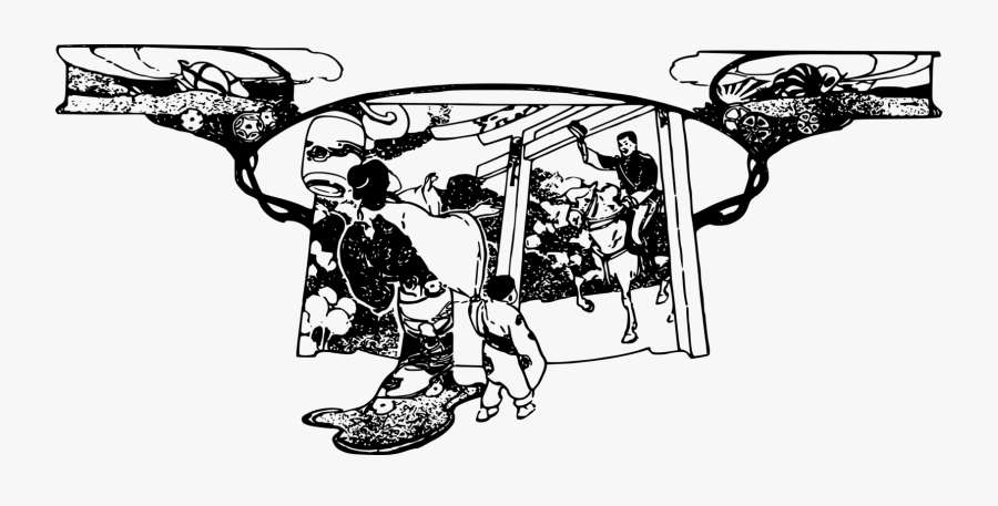 Art,monochrome Photography,graphic Design - Kimono, Transparent Clipart