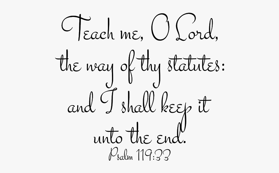Psalm 119 Clip Art Cliparts - Handwriting, Transparent Clipart