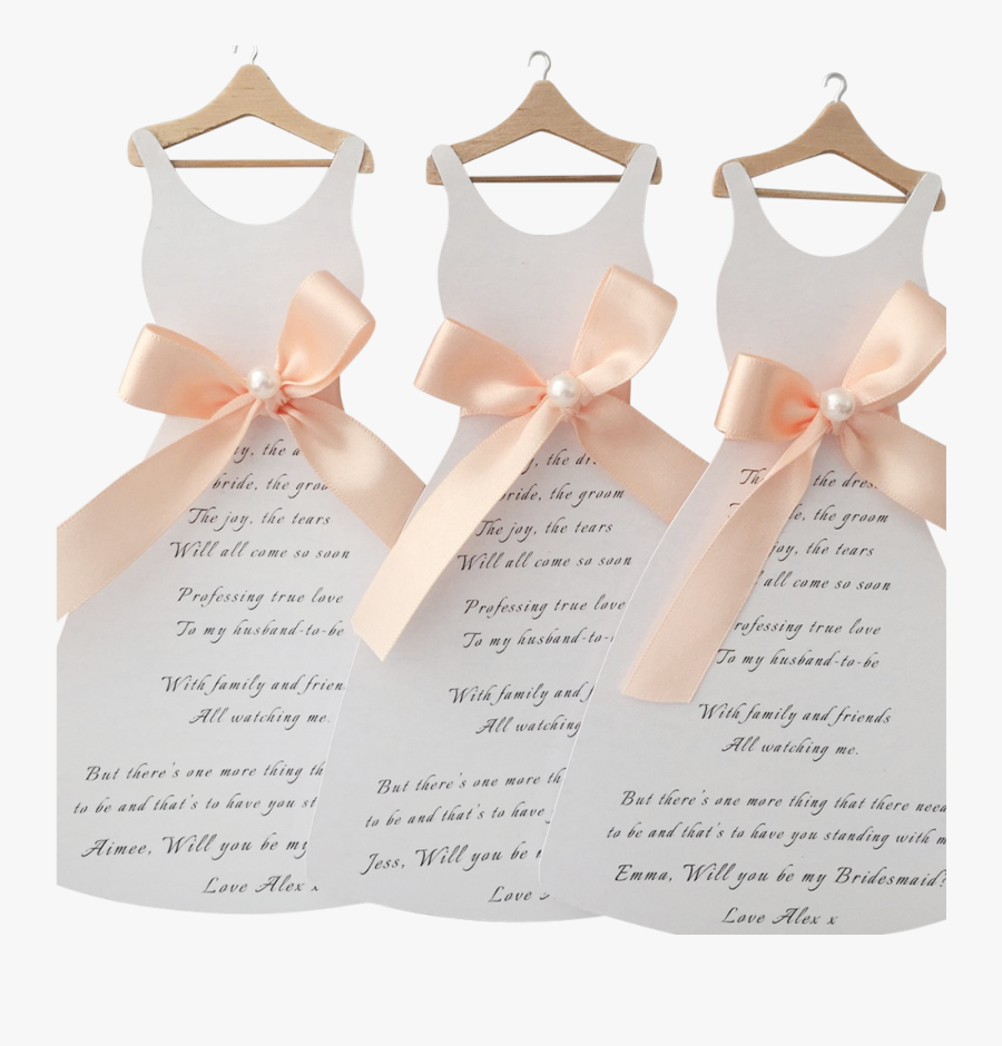 Clip Art Bridesmaid Invitations - Bride Card, Transparent Clipart