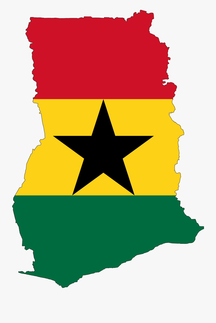 Pinterest • The World&catalog Of Ideas - Ghana Flag Map Png, Transparent Clipart