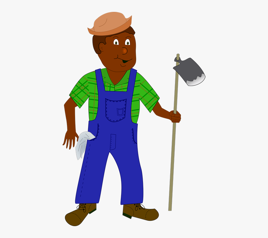 Cartoon Farmer, Transparent Clipart