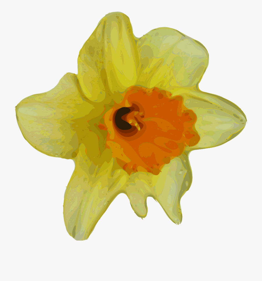 Small Transparent Flower Yellow, Transparent Clipart