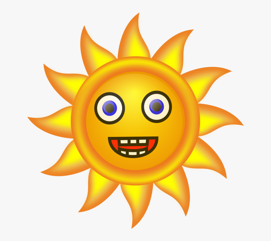 Emoticon,smiley,yellow - Animated Picture Of Sun, Transparent Clipart