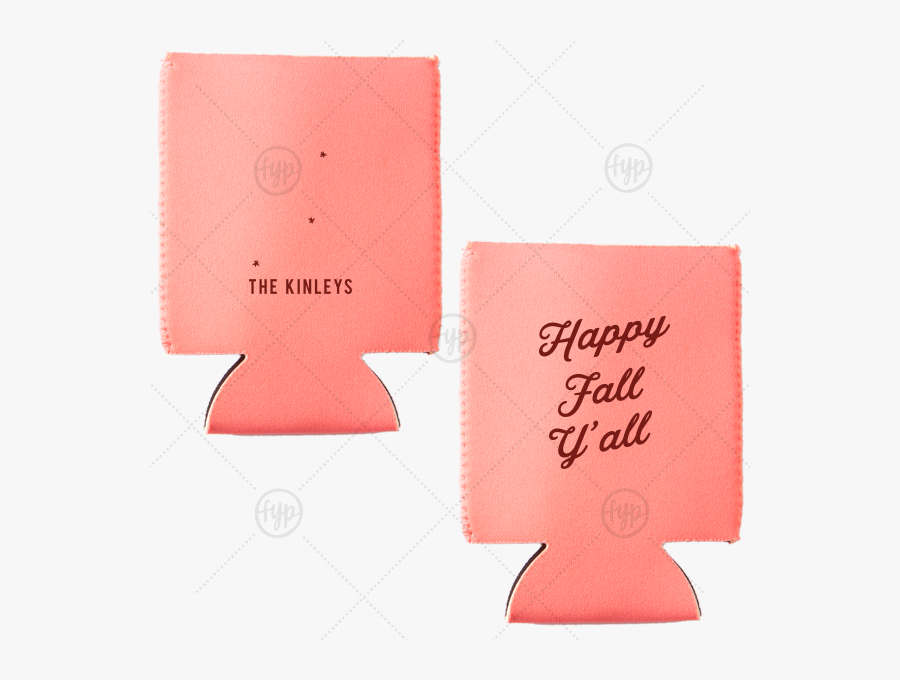 Our Personalized Coral Flat Can Cooler With Matte Merlot - Paper, Transparent Clipart