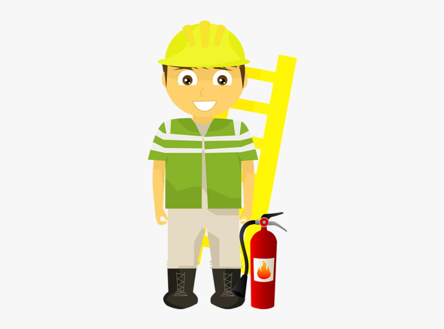 Desenho De Bombeiro Rapaz - Firefighter, Transparent Clipart