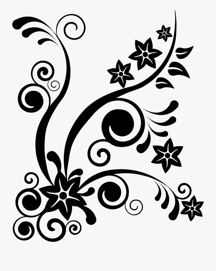 Transparent Orange Clipart Black And White - Batik Design Color Black And White, Transparent Clipart