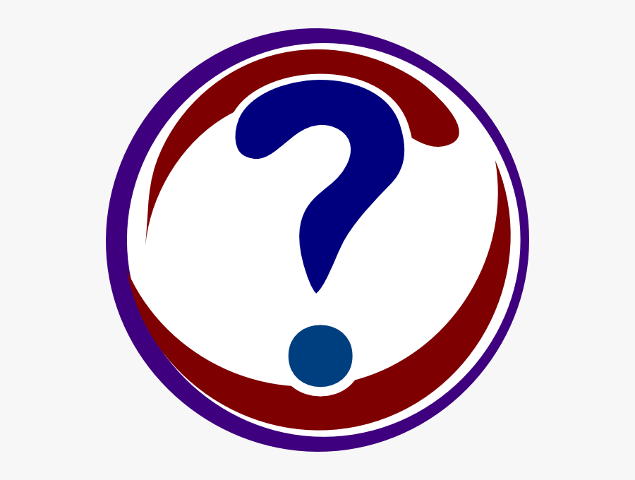 Red And Blue Question Mark Png, Transparent Clipart