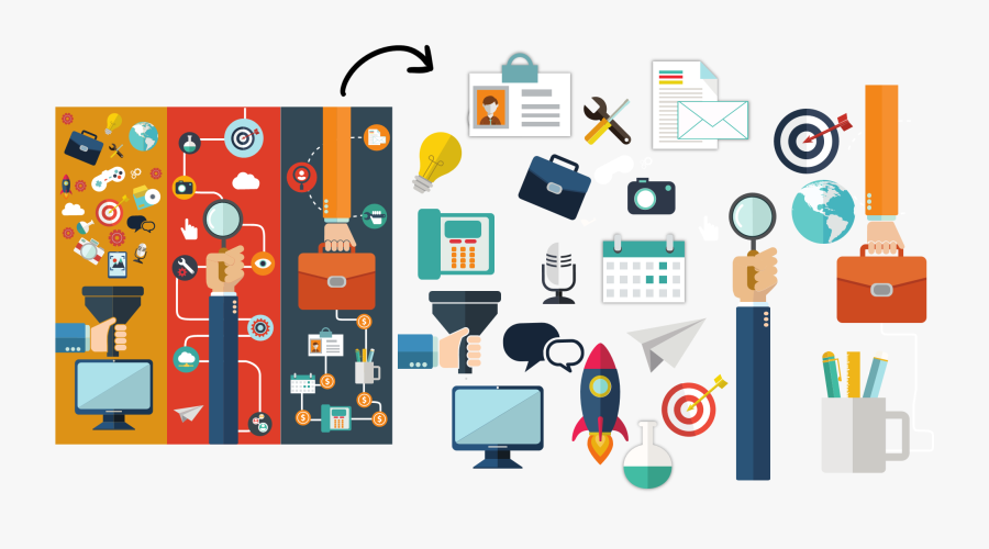 Break Apart Vector Graphics To Use Subparts, Transparent Clipart