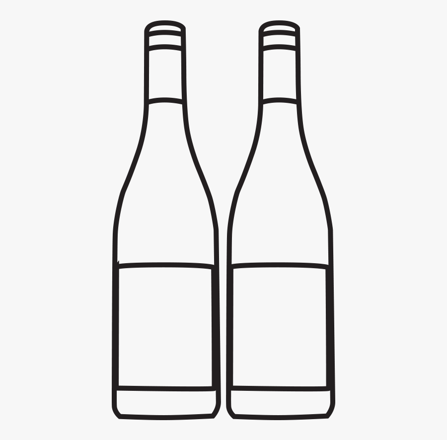 Black And White Bottles, Transparent Clipart