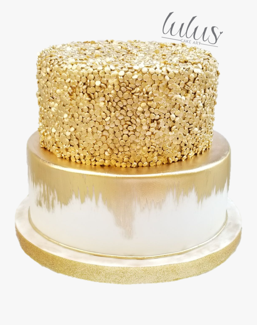 Elegant My Cakes - Gold Birthday Cake Png, Transparent Clipart