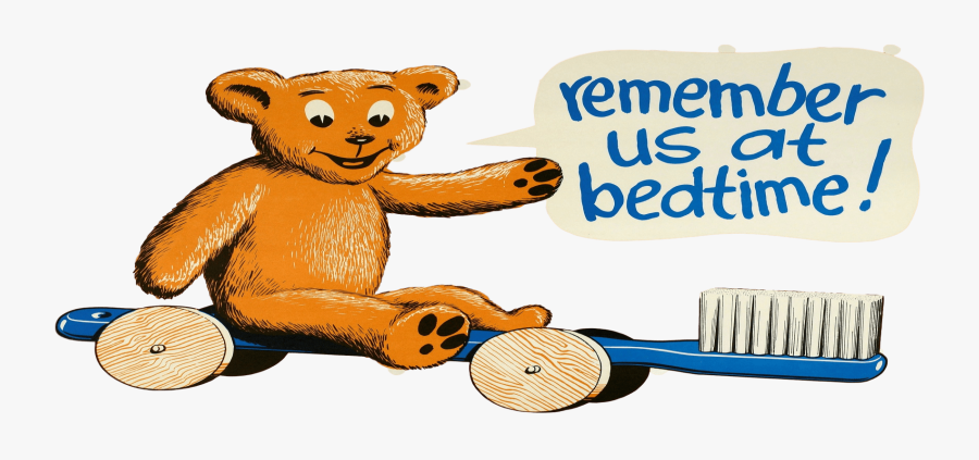 Toothbrush Clipart Dental Camp - Teddy Bear, Transparent Clipart