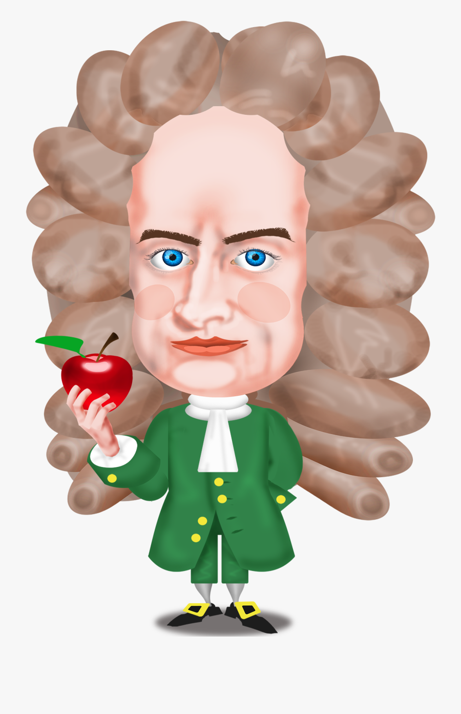Einstein Clipart Famous Person - Newton Png, Transparent Clipart
