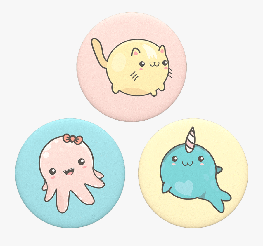 Kawaii Popsockets, Transparent Clipart