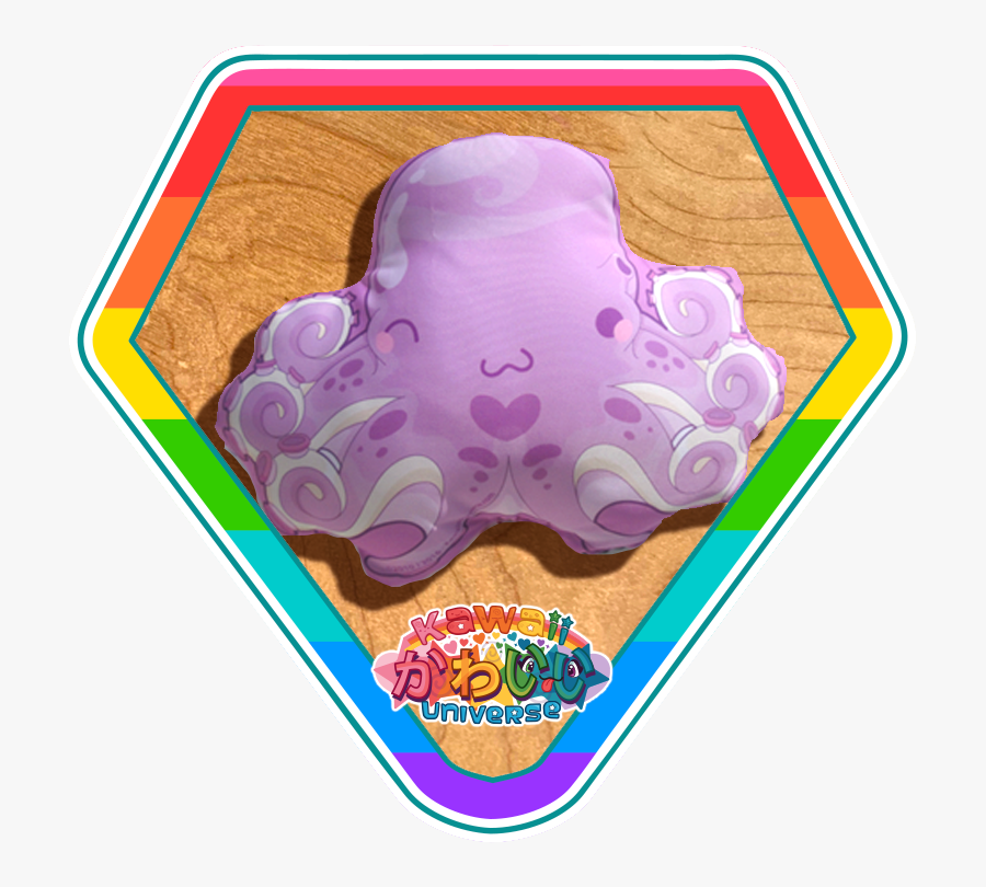 Kawaii Universe Cute Purple Octopus Pillow Pic 01, Transparent Clipart