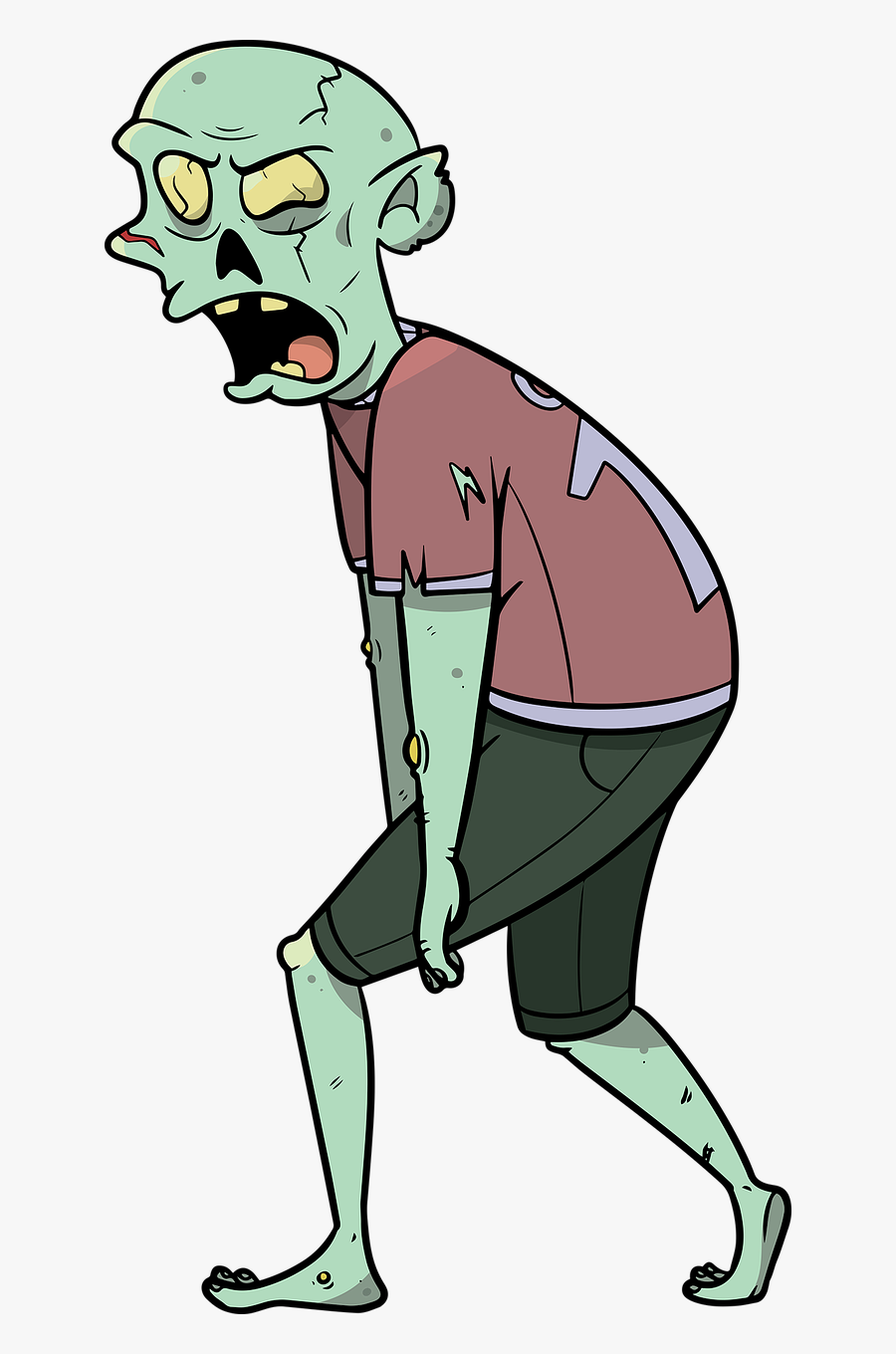 Zombie Scary Zombies Free Picture - Zombie Clipart, Transparent Clipart