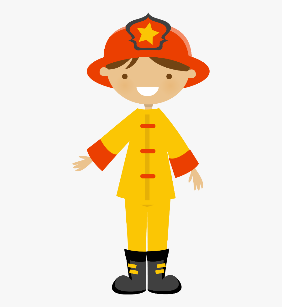Community Helpers, Fire Fighters, Say Hello, Cute Art - Cute Community Helpers Clipart, Transparent Clipart