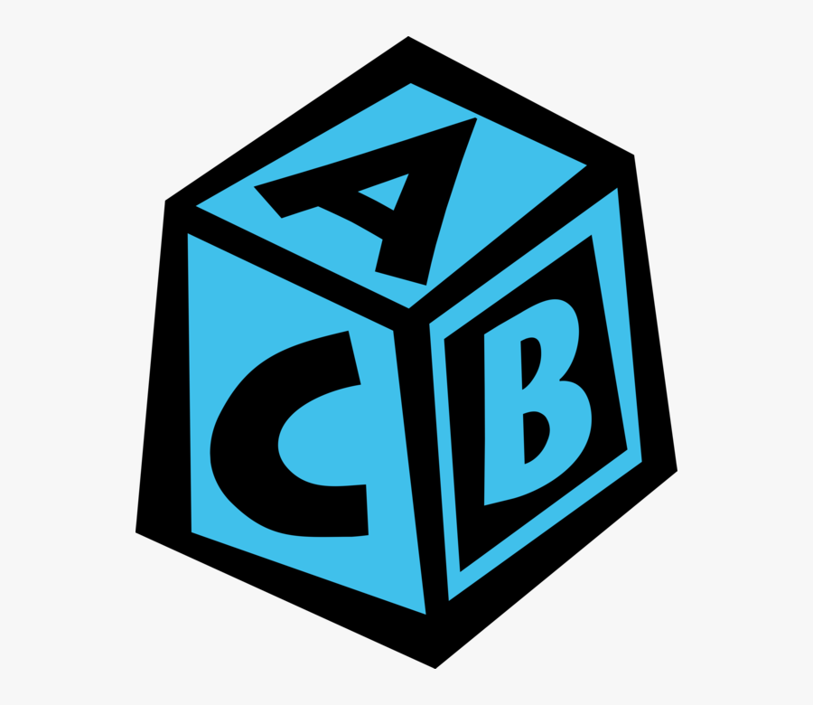 Vector Illustration Of Child"s Play Toy Building Block - Cab Vs Abc, Transparent Clipart
