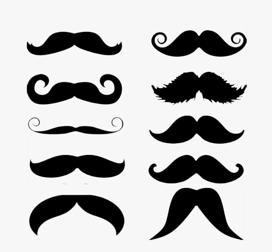 Free Transparent Background Mustaches Clip Art Outline - Moustache, Transparent Clipart