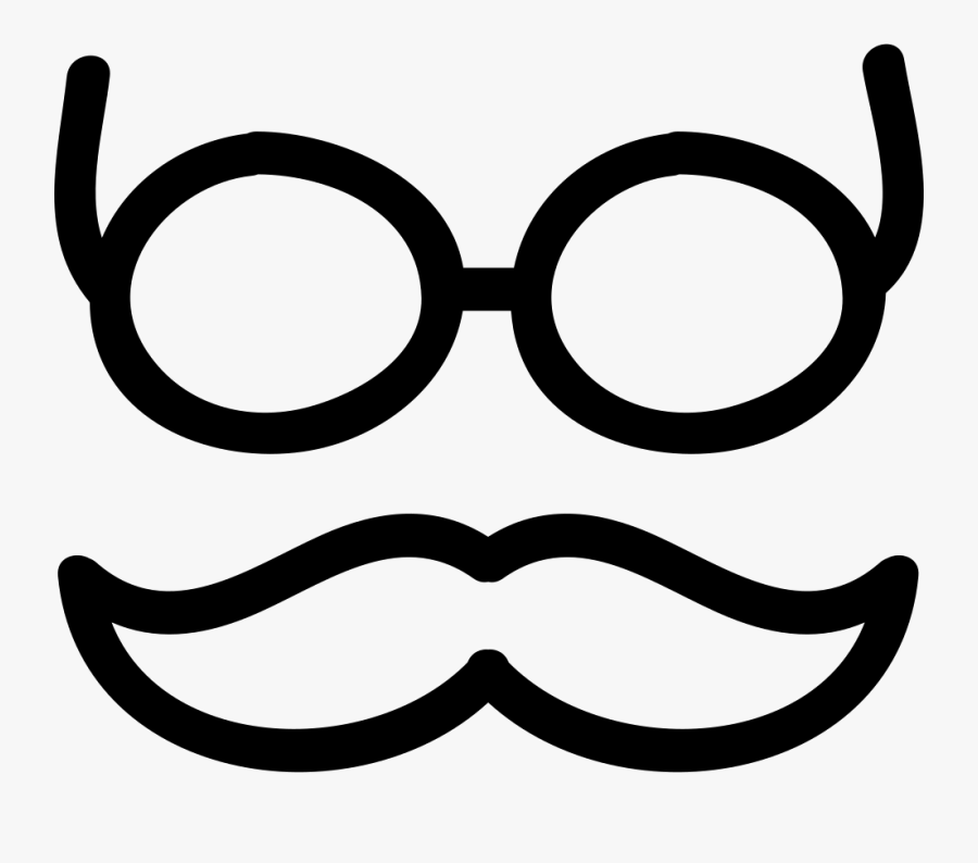 Mustache And Glasses Hand - Edgar Social Media, Transparent Clipart