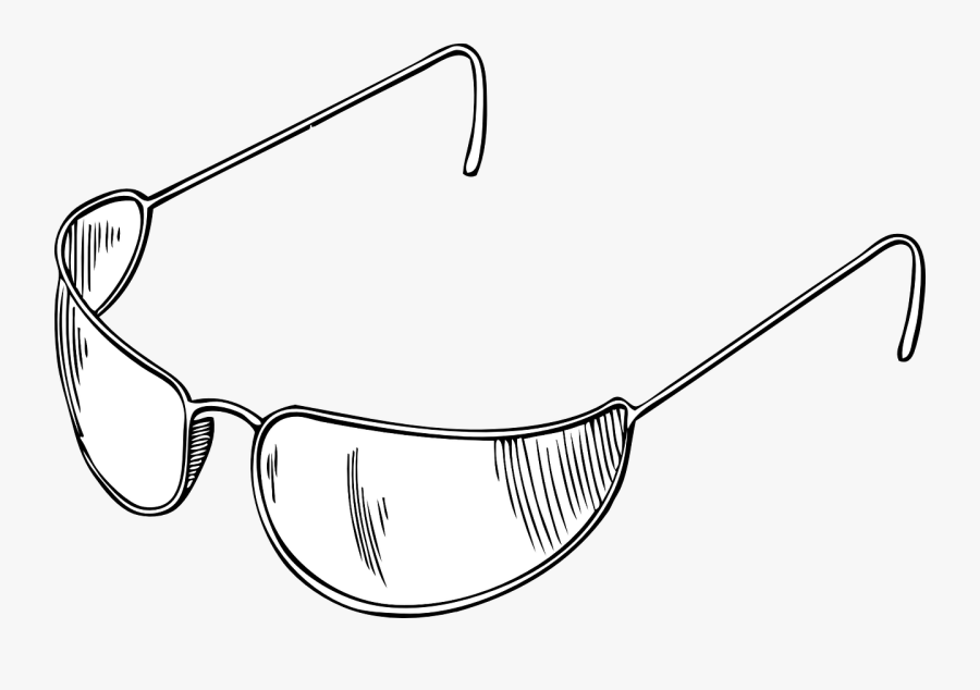Glasses Clip Art - Sun Glass Png Clipart Black And White, Transparent Clipart