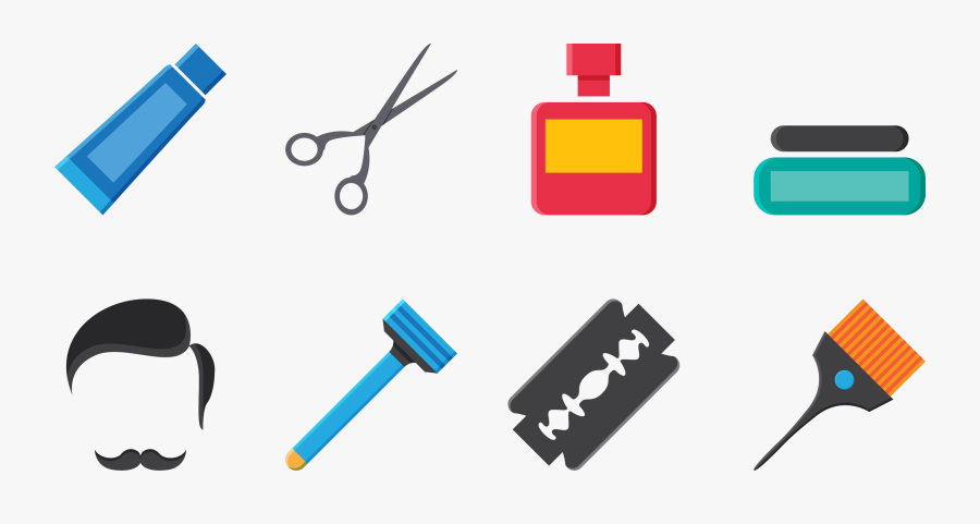 Comb Scissors Barber Clip Art - Tijeras Y Navaja En Png, Transparent Clipart