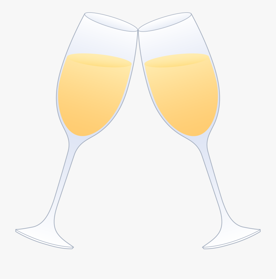 Champagne Glass Glasses Of Champagne Clinking Free - Sparkling Cider Clip Art, Transparent Clipart