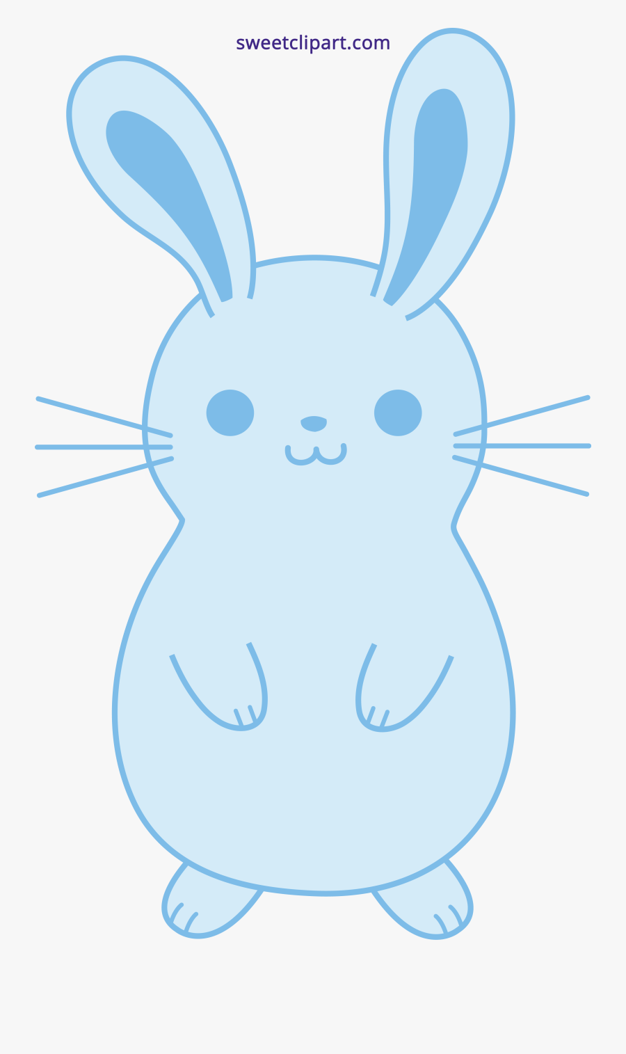 Bunny Ears Clipart Blue - Easter Bunny Rabbit Clipart, Transparent Clipart