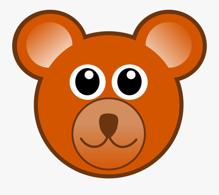 Bear Clip Art At Clker - Teddy Bear Faces, Transparent Clipart