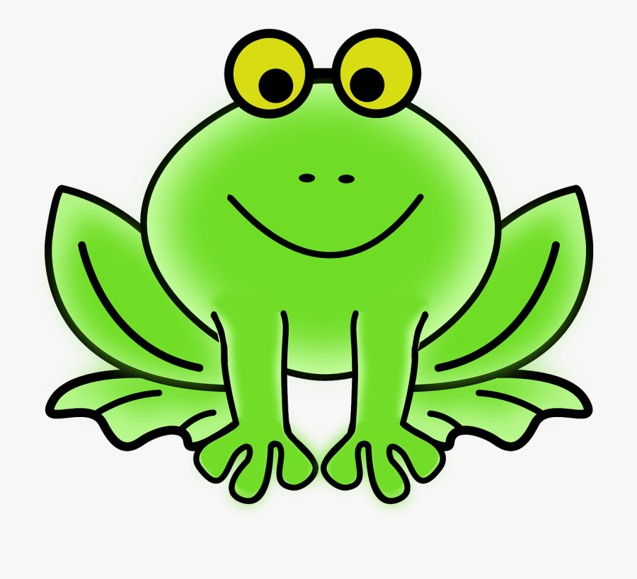 Frog With Glasses Svg Clip Arts - Green Clipart, Transparent Clipart