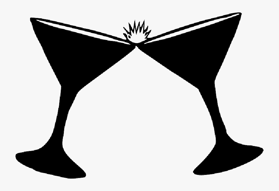 Drink Glass, Wine, Silhouette, Cartoon, Drinking, Drink - Alcohol Clipart, Transparent Clipart