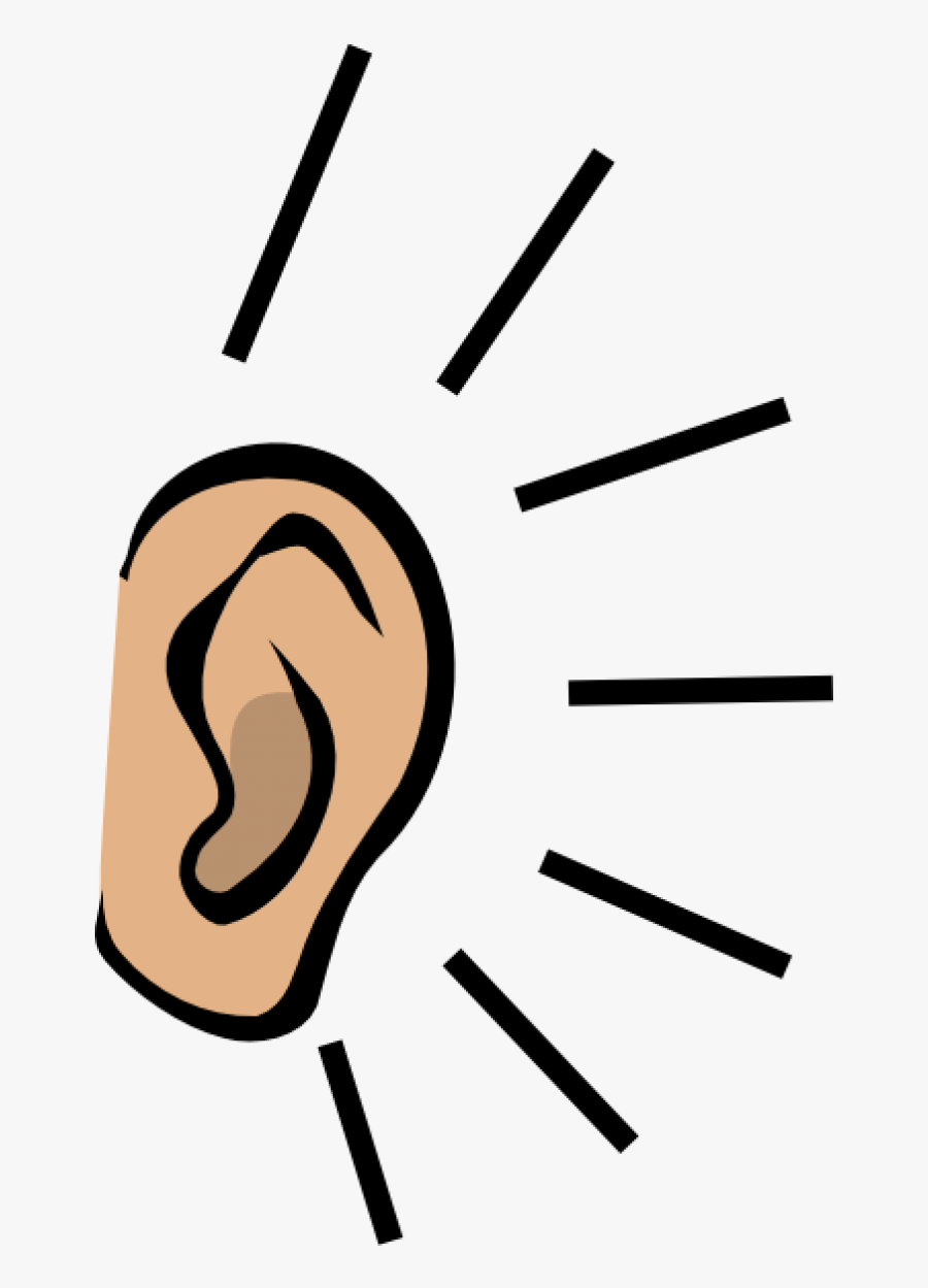 Transparent Cover Ears Clipart - Listening Ear Clipart, Transparent Clipart