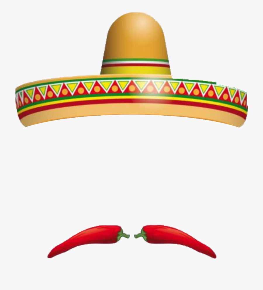 Mustache Clip Art Sombrero - Png Transparente Viva Mexico, Transparent Clipart