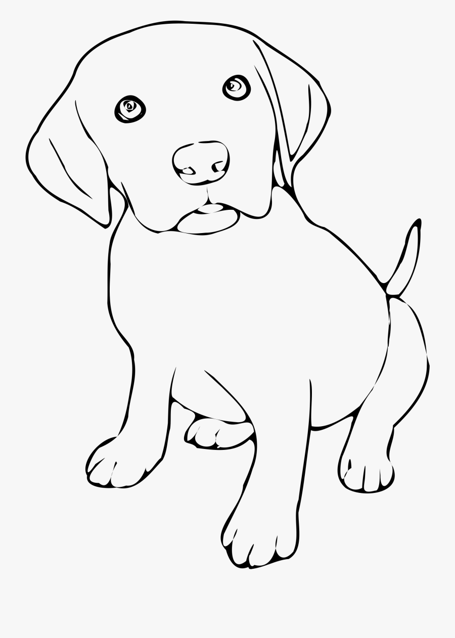 Puppy Clipart White - Puppy Black And White Clipart, Transparent Clipart