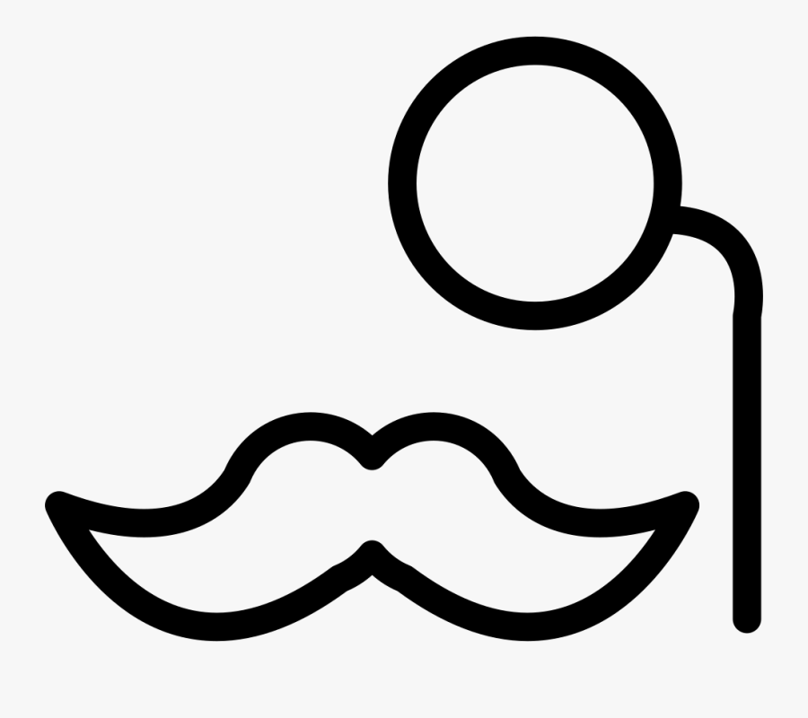 Clip Art Animated Mustache - Lente De Un Ojo Dibujo, Transparent Clipart