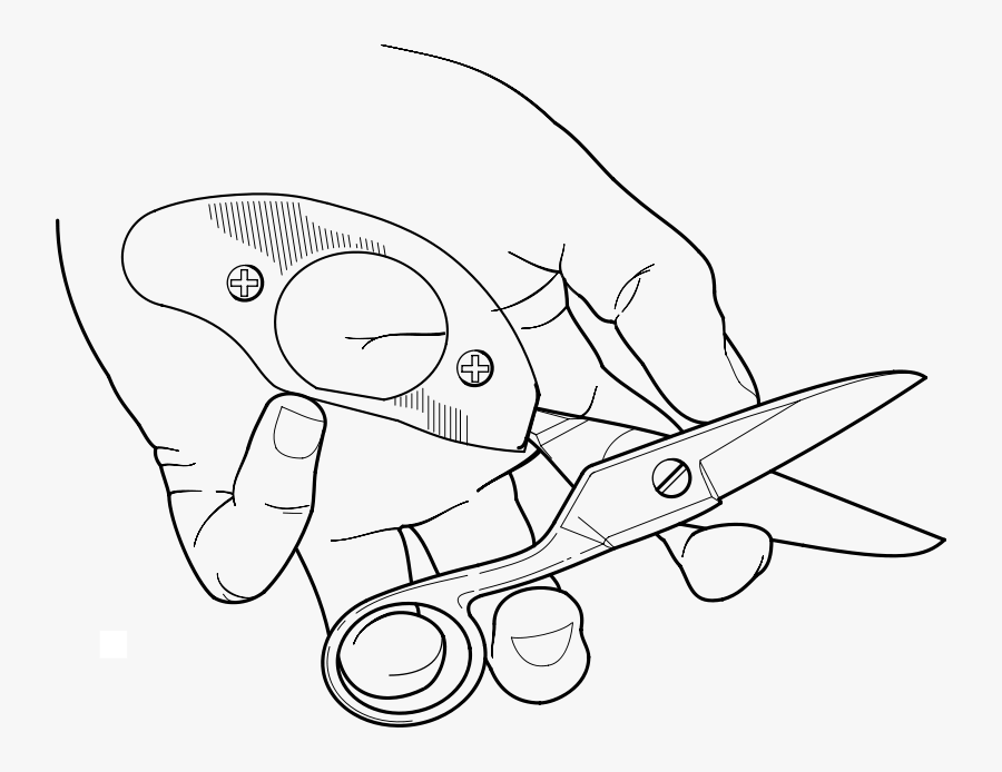 Free Clip Art "scissors - تلوين مقص, Transparent Clipart