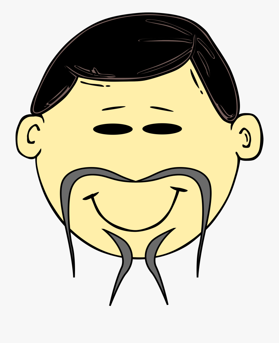 Clip Art Face Cartoon Drawing People - Chinese Man Cartoon Face, Transparent Clipart