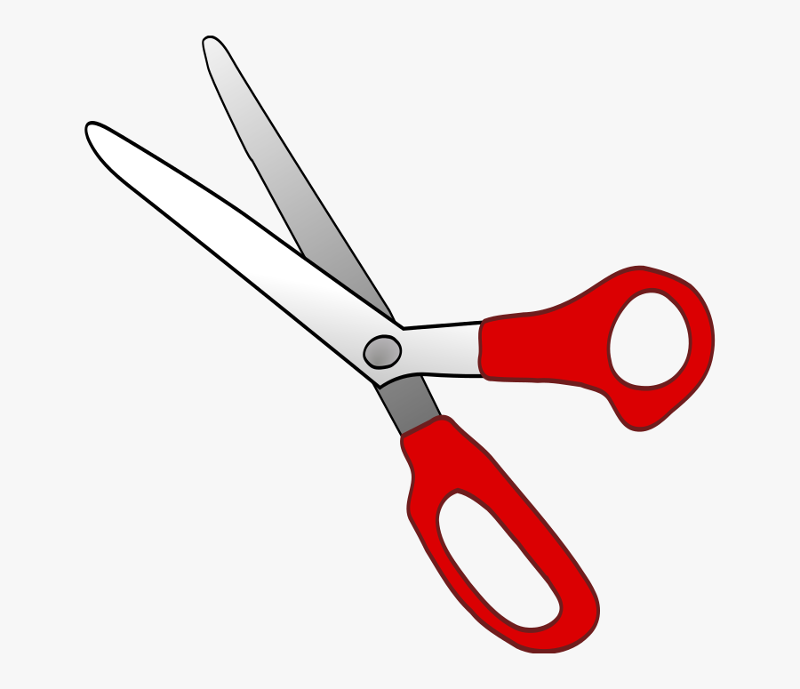 Round Tip Red Education - Scissors Clipart, Transparent Clipart