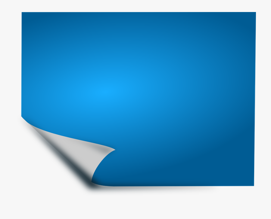 Dog Ear Svg Clip Arts - Blue Paper Fold Png, Transparent Clipart