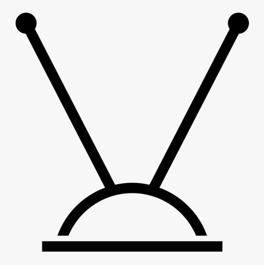 Tv Television Clipart Antenna Icon Transparent Png - Tv Antenna Png, Transparent Clipart