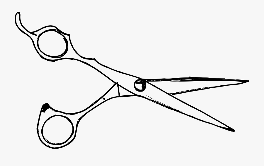 Png File Size - Drawing Of A Scissors, Transparent Clipart