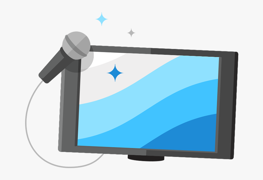 Singer Clipart Videoke Machine - Karaoke Tv Png, Transparent Clipart