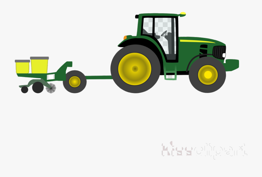 John Deere Farm Tractor Clipart Agricultural Machinery - John Deere Tractor Clipart, Transparent Clipart