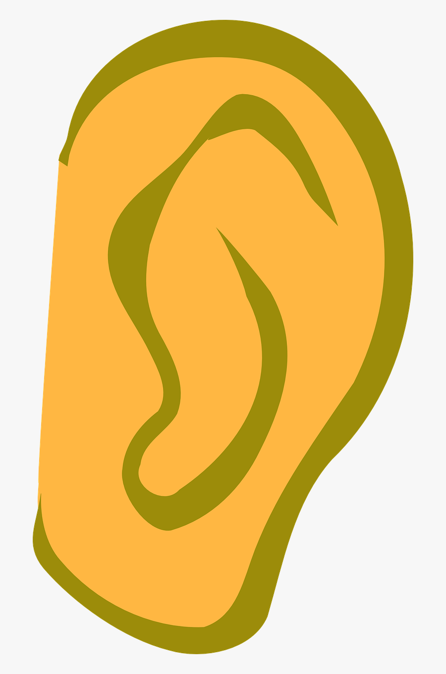 Ears Black And White, Transparent Clipart