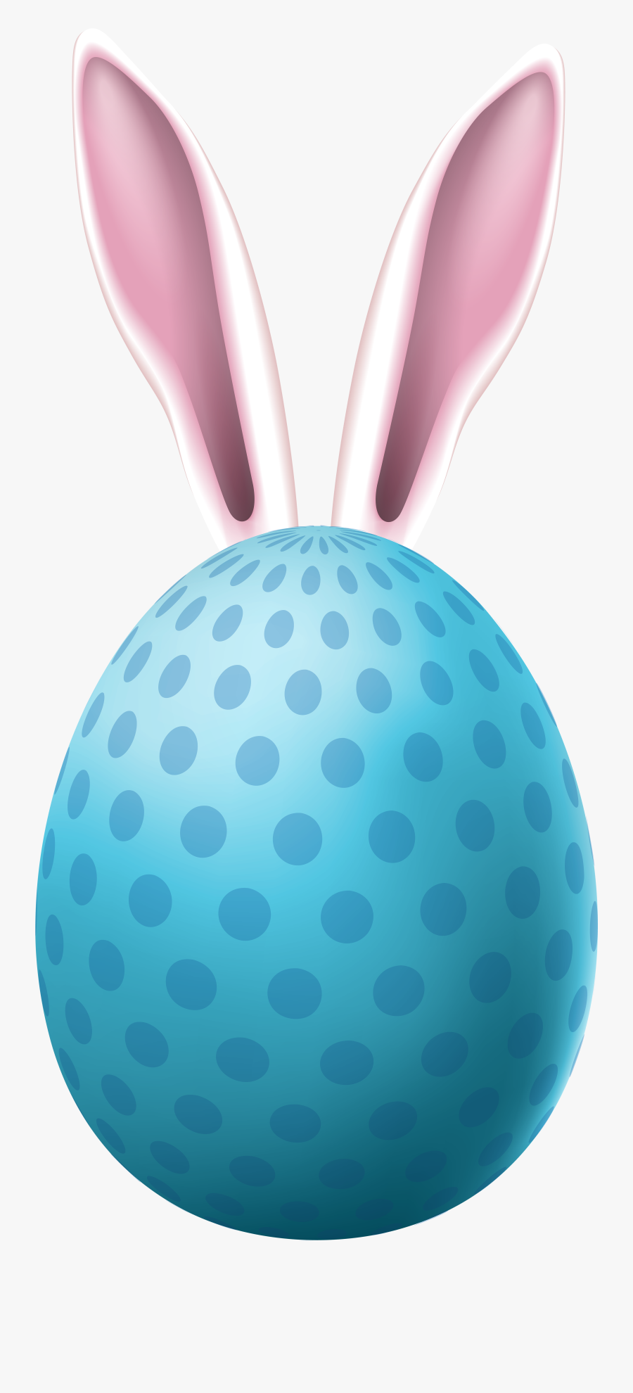 Egg With Bunny Ears - Easter Eggs With Bunny Ears, Transparent Clipart