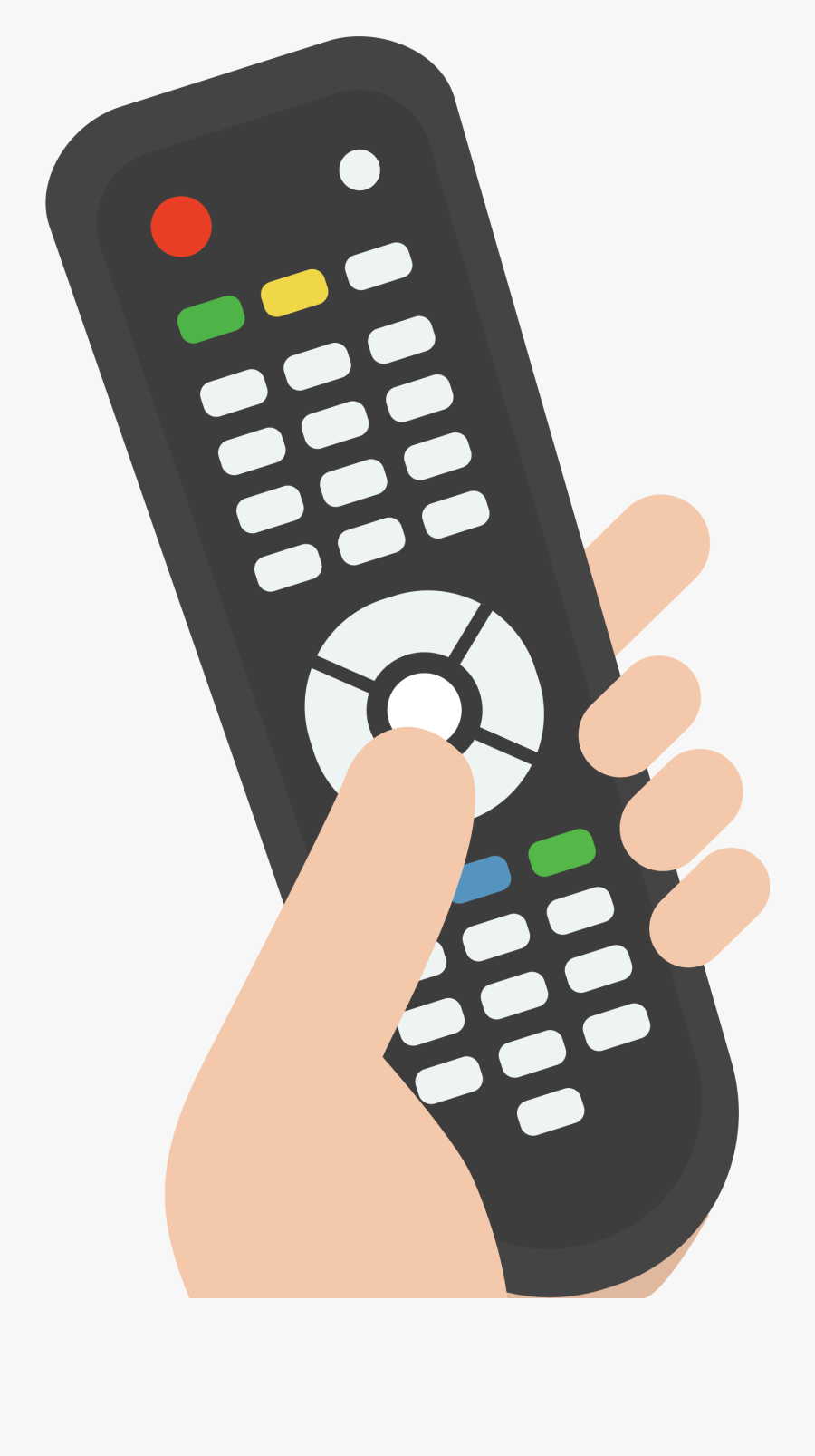 Tv Remote Hand Png Clipart , Png Download - Watching Tv Animation Simple, Transparent Clipart