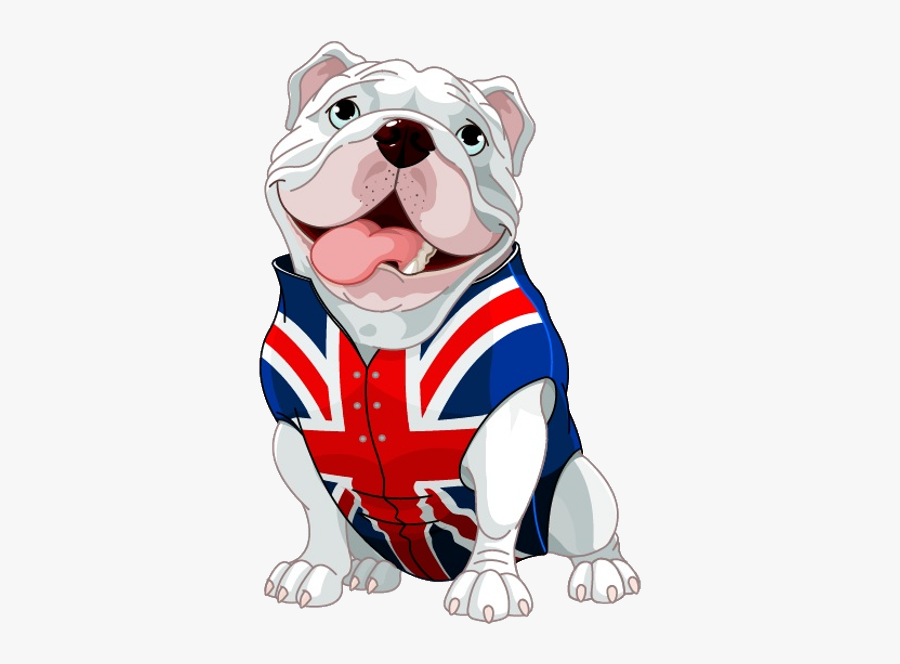 Bulldogs And Boxers - Cartoon British Bull Dog, Transparent Clipart