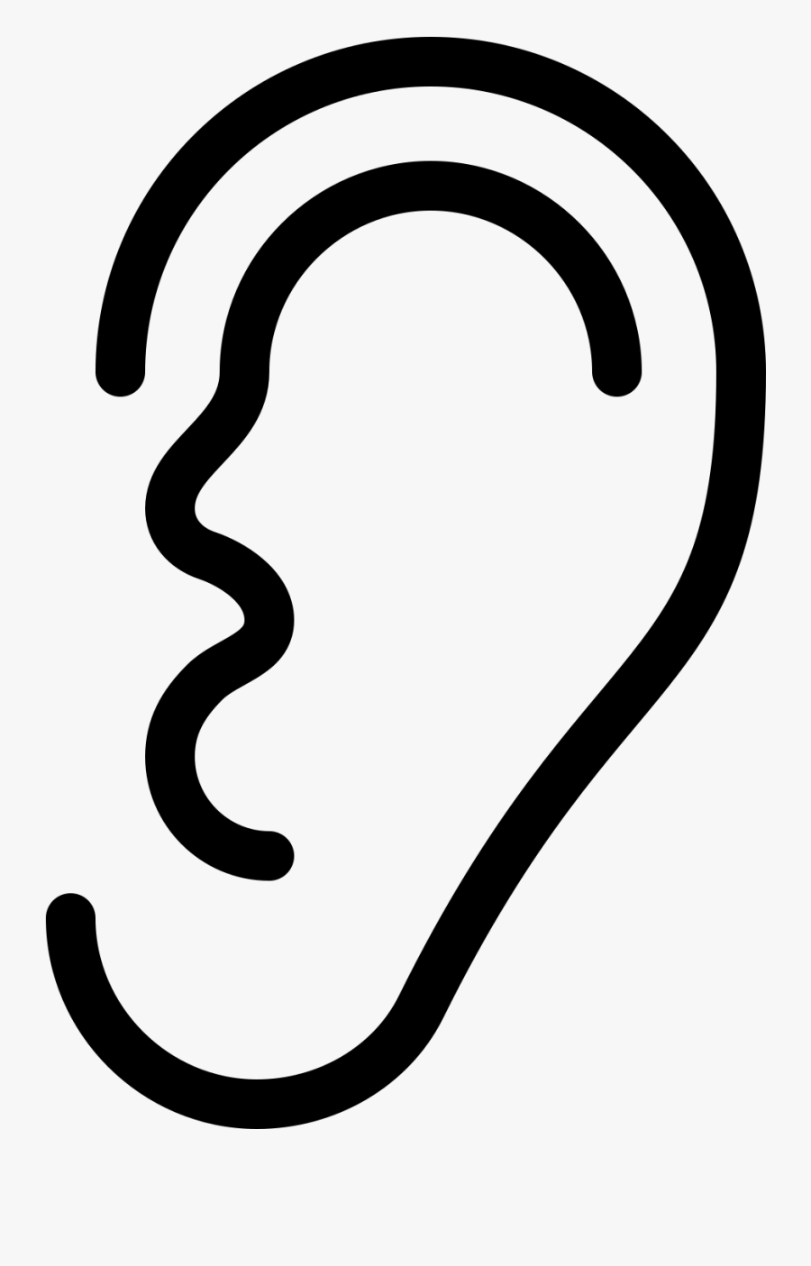 Ear Symbol Png, Transparent Clipart